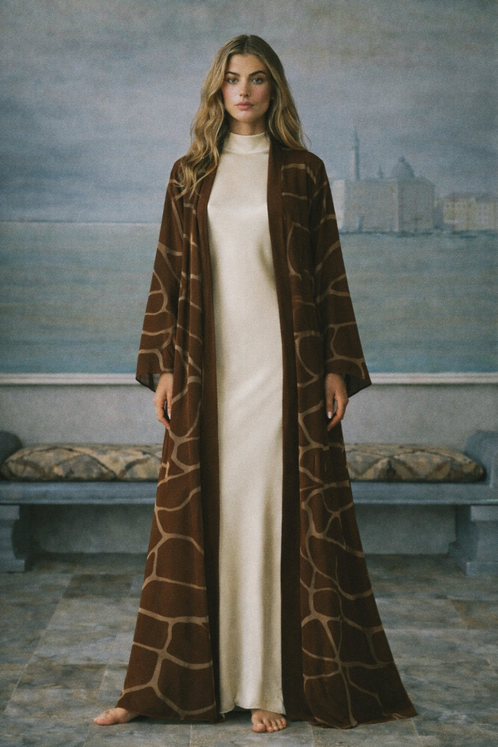 The Lina Printed Abaya