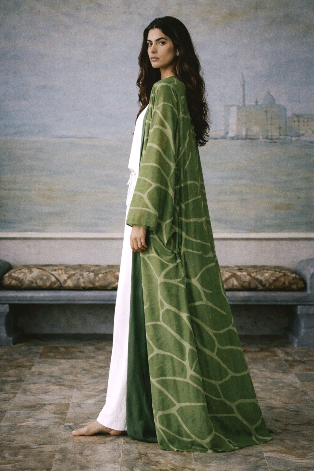 The Lina Printed Abaya